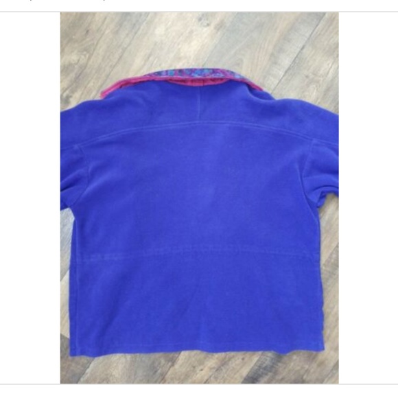 Vtg 90s Columbia Southwestern Aztec Fleece Jacket Coat - Picture 5 of 8